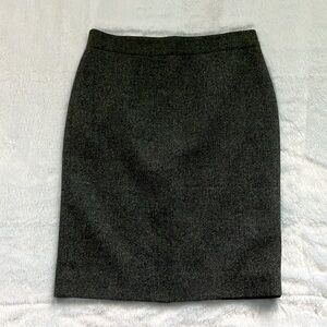 Like New J. Crew Gray Wool Tweed No 2 Pencil Skirt, Size 12
